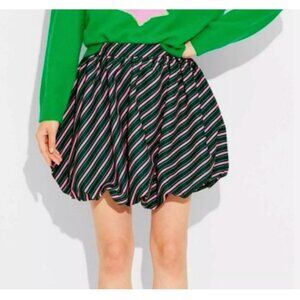 Wicked Paul Tazewell XXS womens Bubble Skirt Striped Design Pink & Black